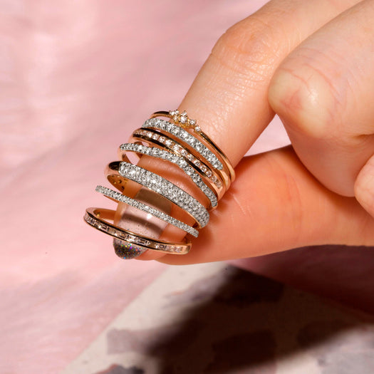 Stone And Strand White Gold Bold Pave White Diamond Band