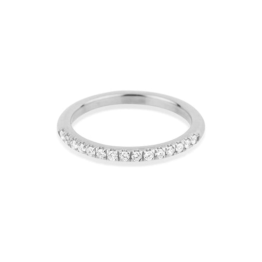 stone and strand White Gold Bold Pave White Diamond Band
