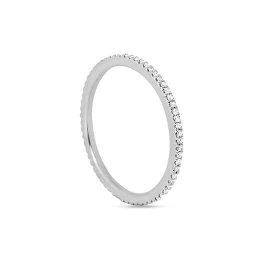 Stone And Strand White Gold White Diamond Pave Eternity Band