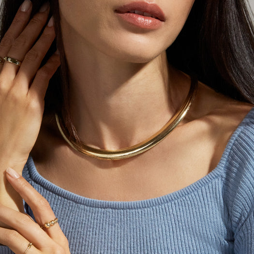 Stone And Strand Woven In Gold Grand Collar Necklace