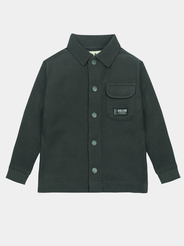 stone harbor BOY'S LIMITED EDITION CHARCOAL CASUAL SHIRT