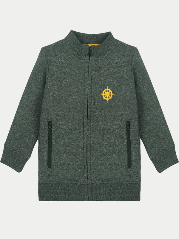 Stone Harbor BOY'S TEXTURED CHARCOAL FLEECE TRACKSUIT