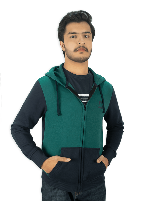 stone harbor MEN'S EXCLUSIVE CONTRASTING FLEECE HOODIE