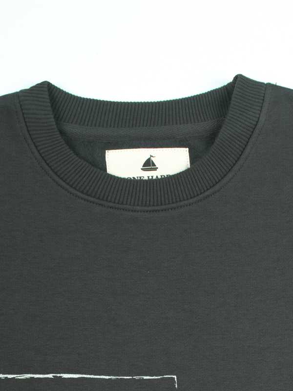 Stone Harbor MEN'S EXLCUSIVE D.GREY FLEECE SWEATSHIRT