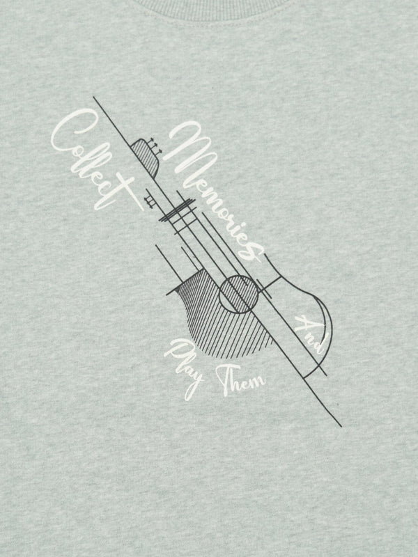 Stone Harbor MEN'S GREY FLEECE DROP SHOULDERS SWEATSHIRT