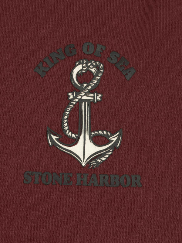 Stone Harbor MEN'S SIGNATURE BURGUNDY FLEECE SWEATSHIRT