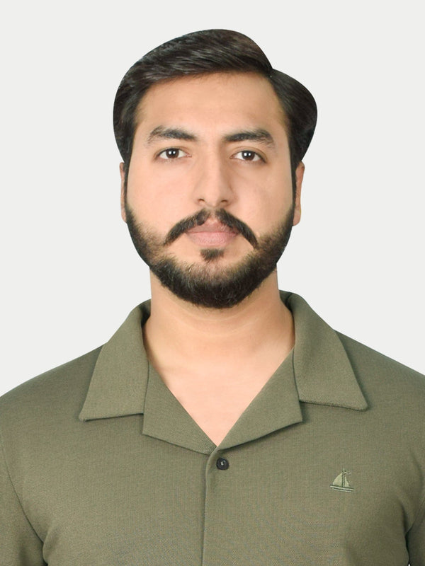 Stone Harbor MENE'S EXCLUSIVE OLIVE FLEECE CASUAL SHIRT