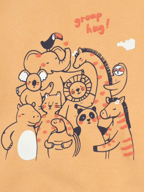 Stone Harbor MINI GIRL'S GROUP HUG FLEECE SWEATSHIRT