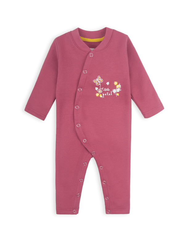 stone harbor MINI GIRL'S LITTLE PETAL FLEECE ROMPER