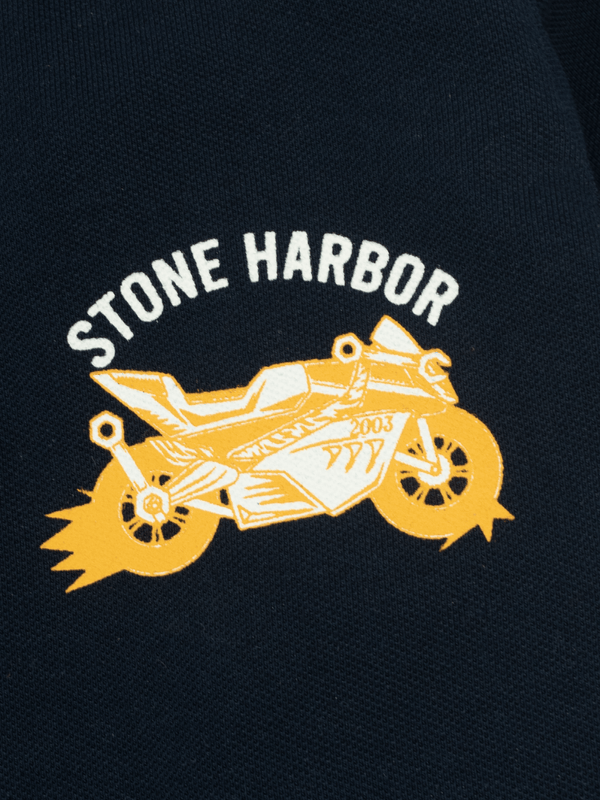 Stone Harbor BOY' NAVY TWIN TIPPED POLO SHIRT