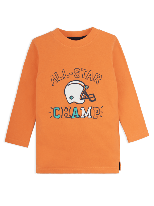 stone harbor BOY'S ALL STAR ORANGE T-SHIRT