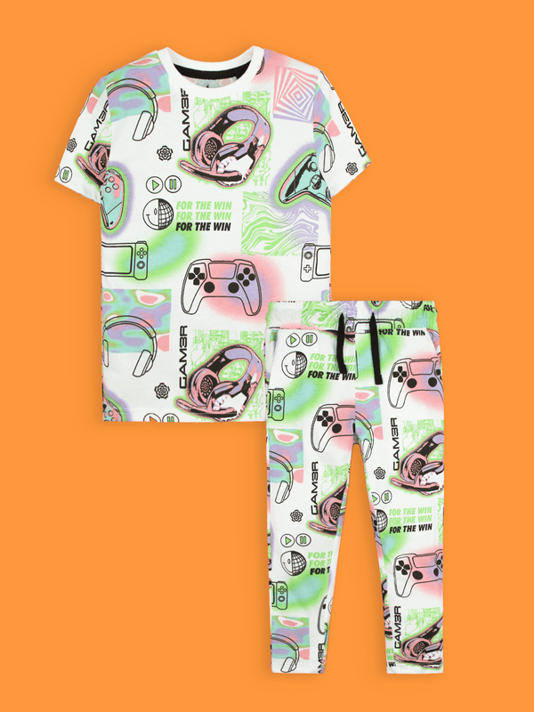 stone harbor BOY'S AOP GAMER TRACKSUIT