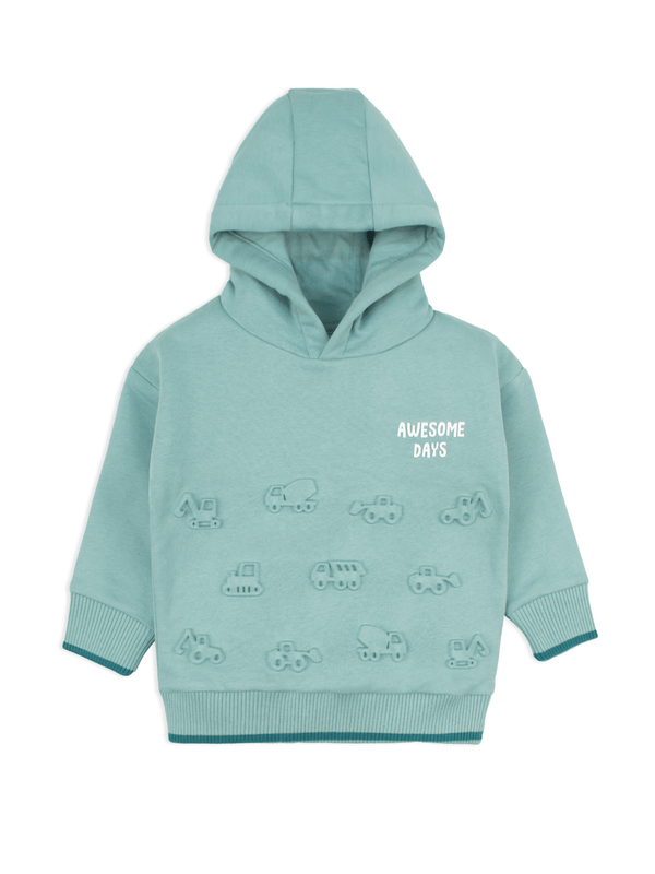 stone harbor BOY'S AWESOME TEAL FLEECE HOODIE