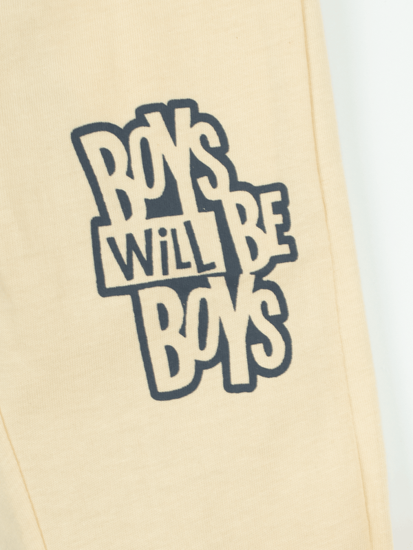 Stone Harbor BOY'S BEIGE GRAPHIC JOGGER