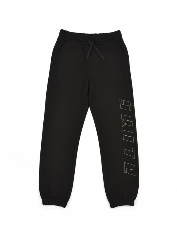 stone harbor BOY'S BLACK FLEECE SKATE JOGGER