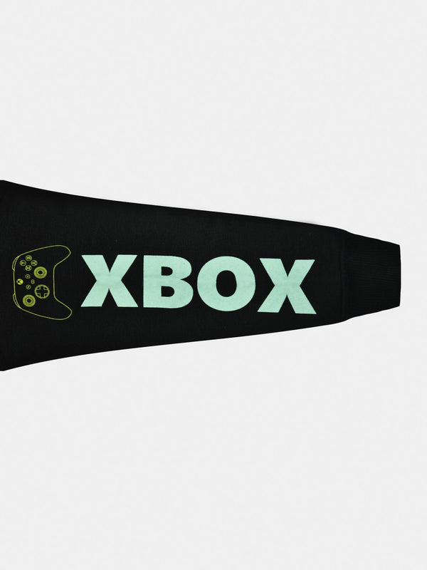 Stone Harbor BOY'S BLACK FLEECE ZIP THROUGH HOODIE