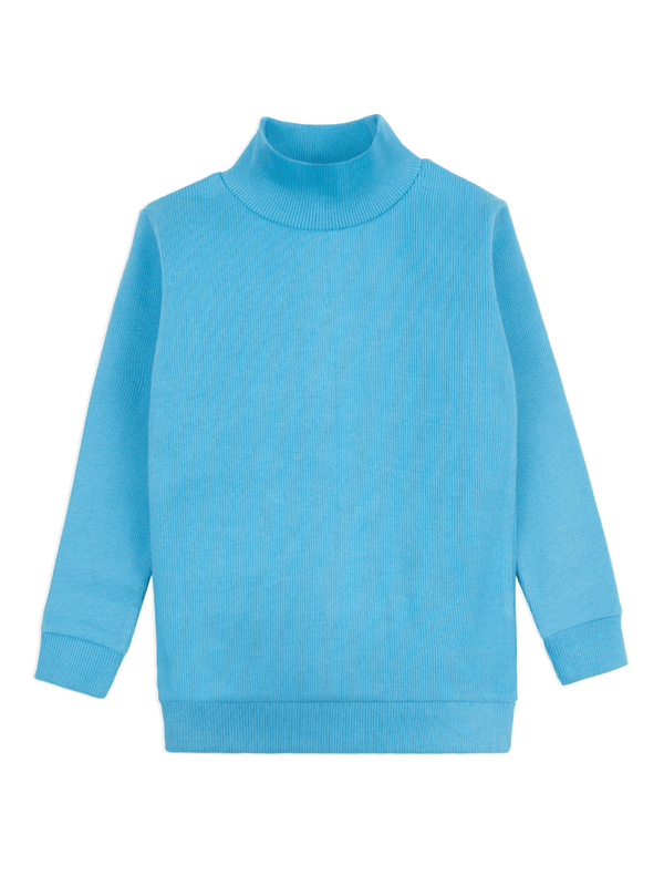 stone harbor BOY'S BLUE MOCK NECK SHIRT