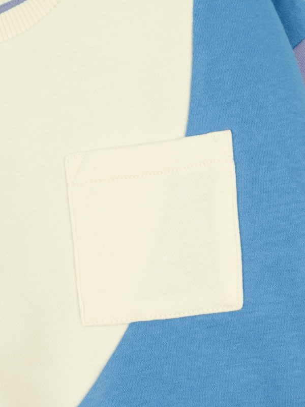 Stone Harbor BOY'S BLUE PANELED FLEECE SWEATSHIRT