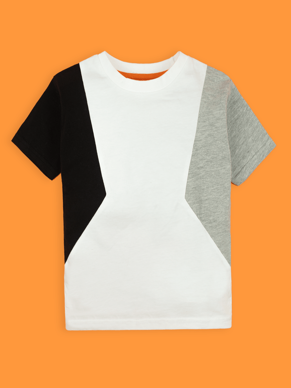 stone harbor BOY'S CUT AND SEW PANELED T-SHIRT