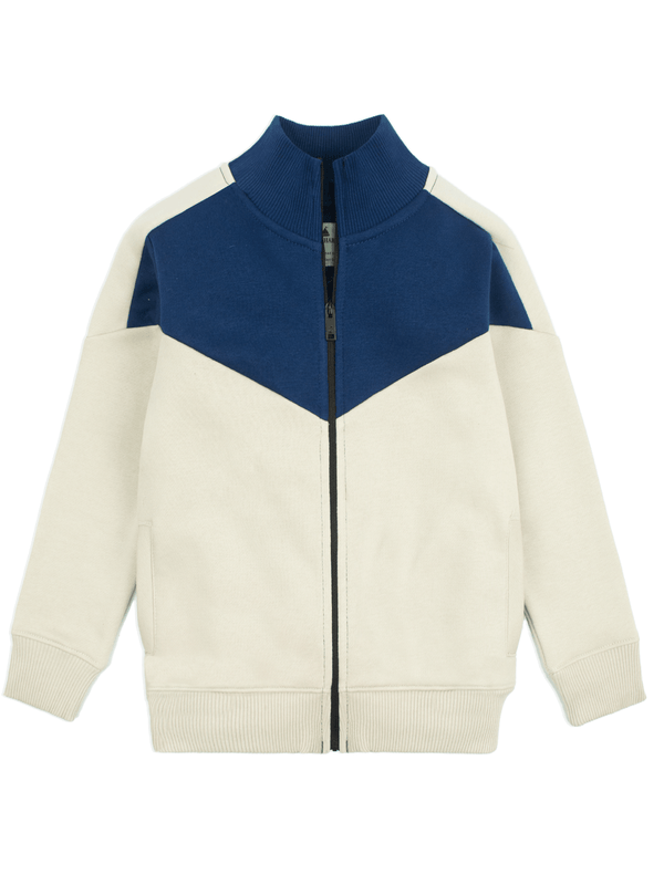 stone harbor BOY'S FLEECE COLOR BLOCK JACKET