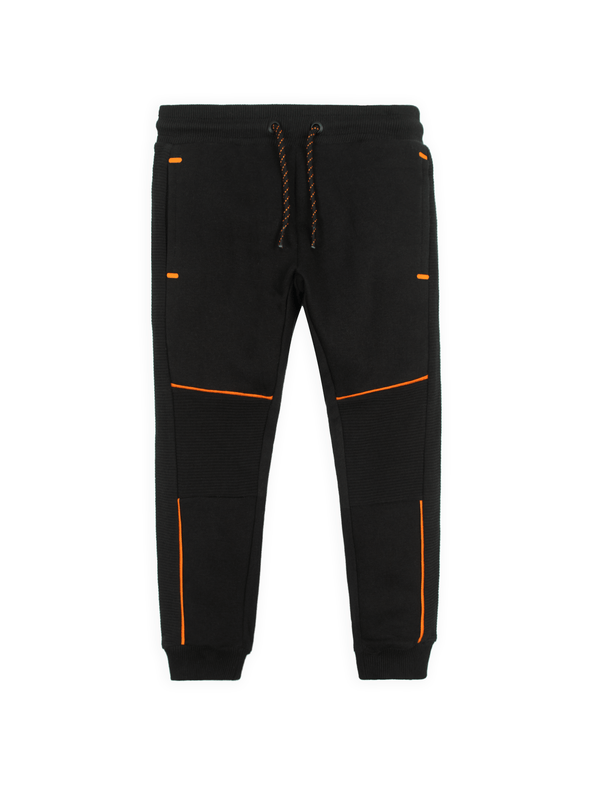 stone harbor BOY'S JET BLACK FLEECE JOGGER