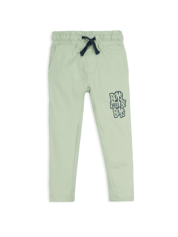 stone harbor BOY'S LIGHT OLIVE GRAPHIC JOGGER