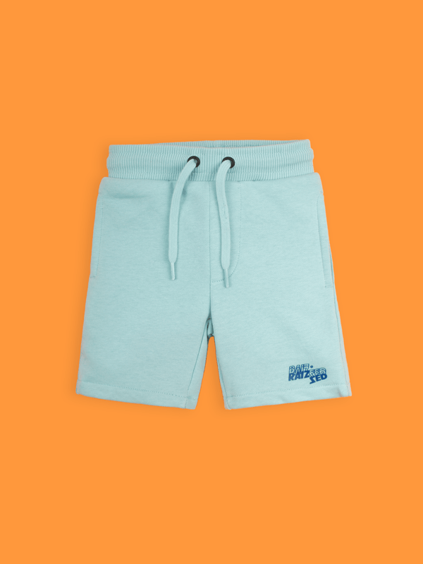 stone harbor BOY'S LIGHT TEAL TERRY SHORTS