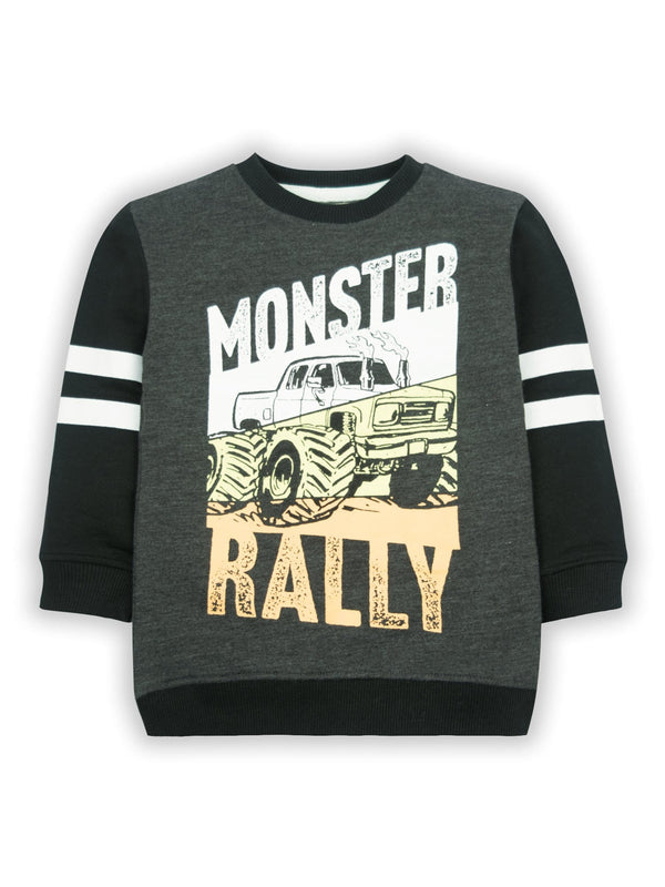 stone harbor BOY'S MONSTER RALLY FLEECE SWEATSHIRT