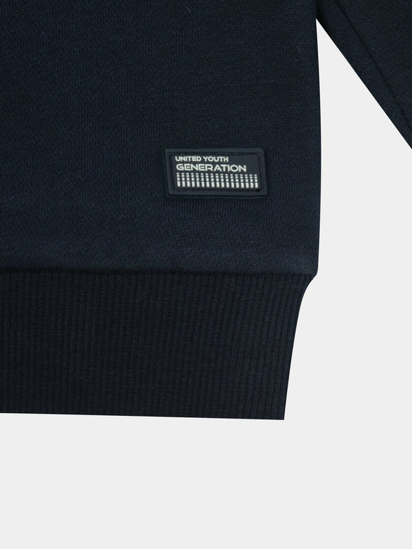 Stone Harbor BOY'S NAVY FLEECE PANELED JACKET