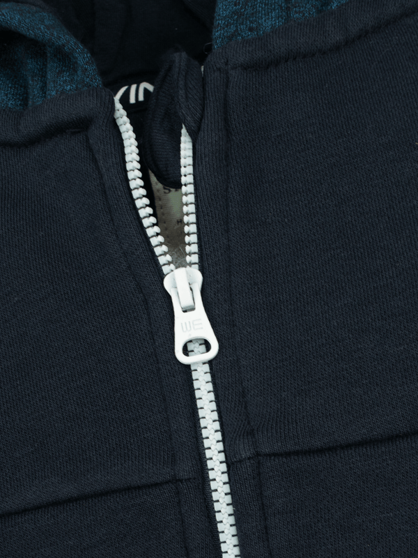 Stone Harbor BOY'S NAVY FLEECE ZIP THROUGH HOODIE