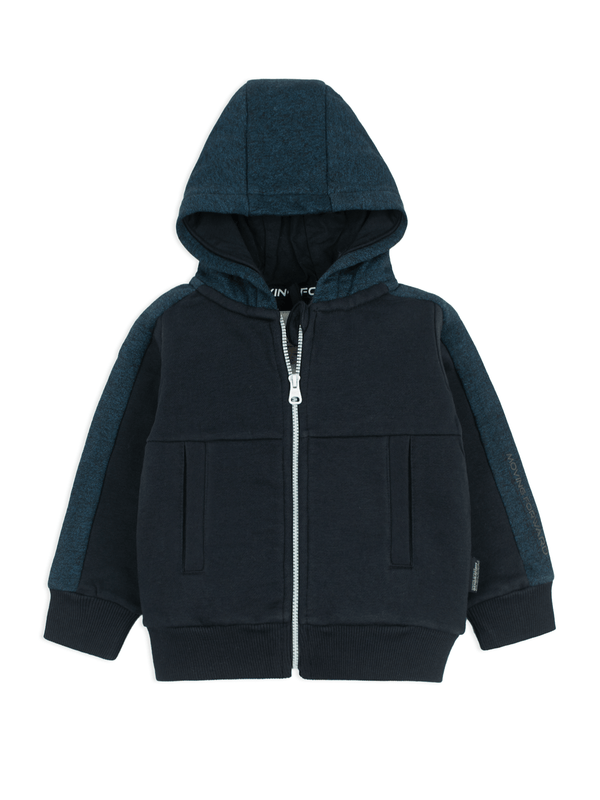 stone harbor BOY'S NAVY FLEECE ZIP THROUGH HOODIE