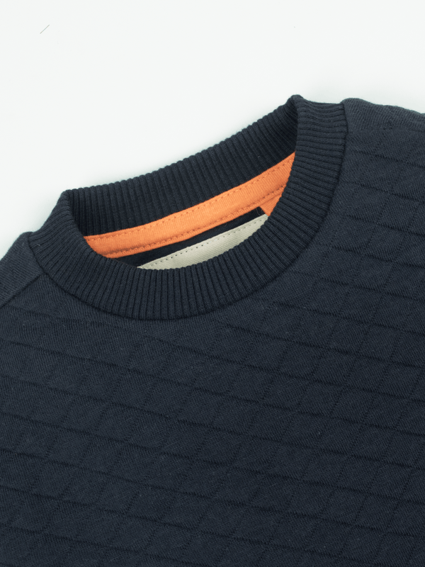 Stone Harbor BOY'S NAVY QUILT SWEATSHIRT