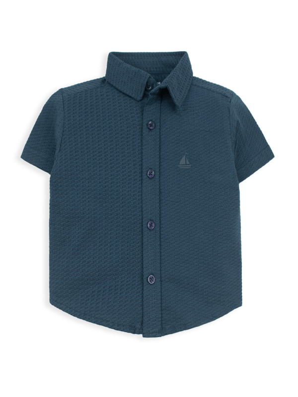 stone harbor BOY'S NAVY SIGNATURE CASUAL SHIRT