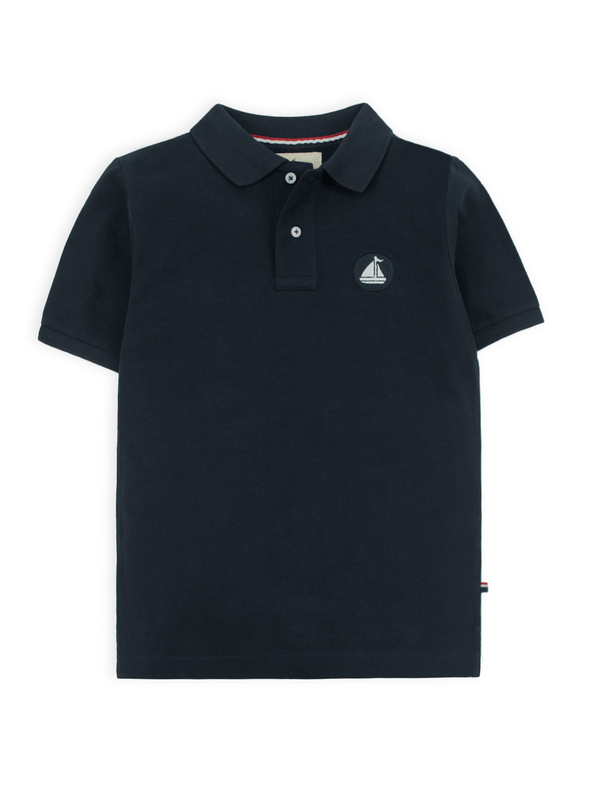stone harbor BOY'S NAVY SIGNATURE POLO