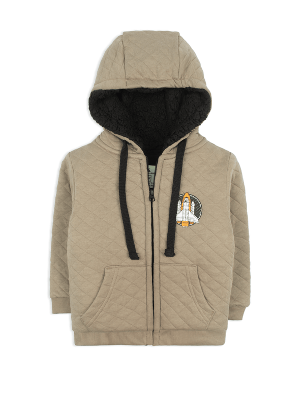 stone harbor BOY'S PREMIUM SAND FUR HOODIE