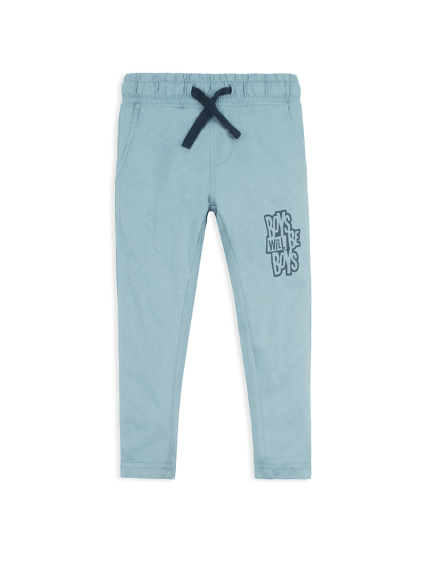 stone harbor BOY'S SLATE BLUE GRAPHIC JOGGER