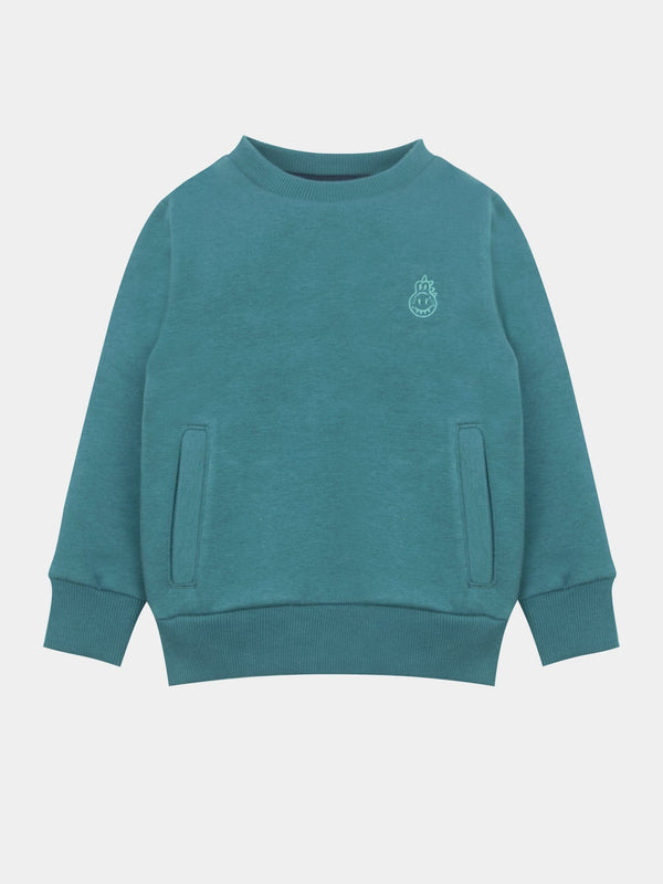 stone harbor BOY'S TEAL FLEECE SWEATSHIRT