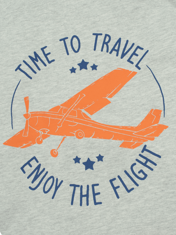 Stone Harbor BOY'S TEXTURED GREY EXPLORER T-SHIRT