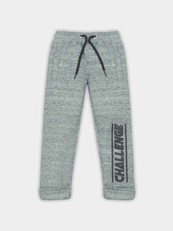 stone harbor BOY'S TEXTURED GREY FLEECE JOGGER