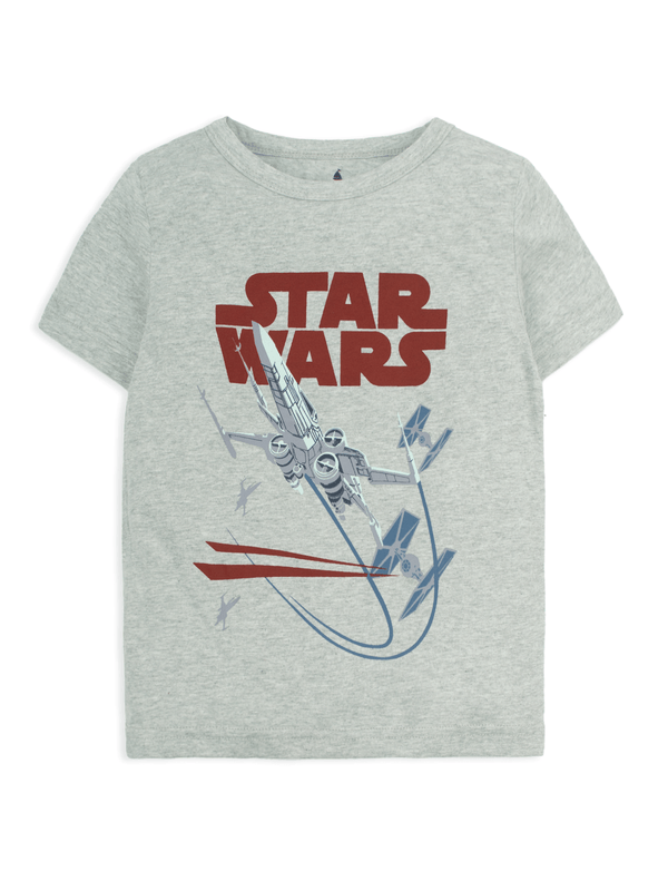 stone harbor BOY'S TEXTURED GREY GRAPHIC T-SHIRT