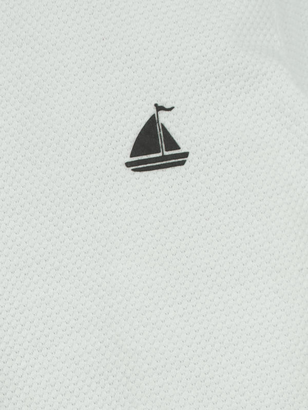 Stone Harbor BOY'S WHITE POPCORN CASUAL SHIRT