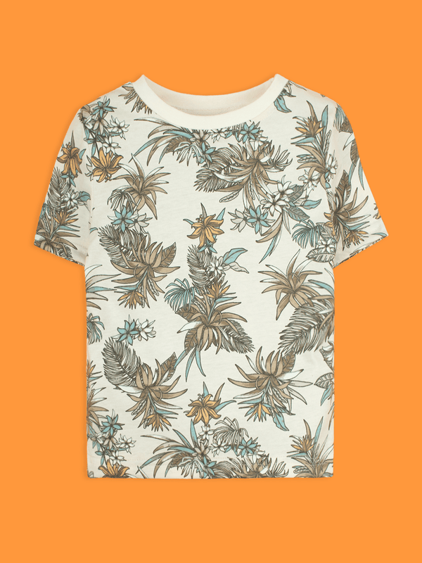 Stone Harbor GIRL'S AOP BEIGE TRACK SUIT