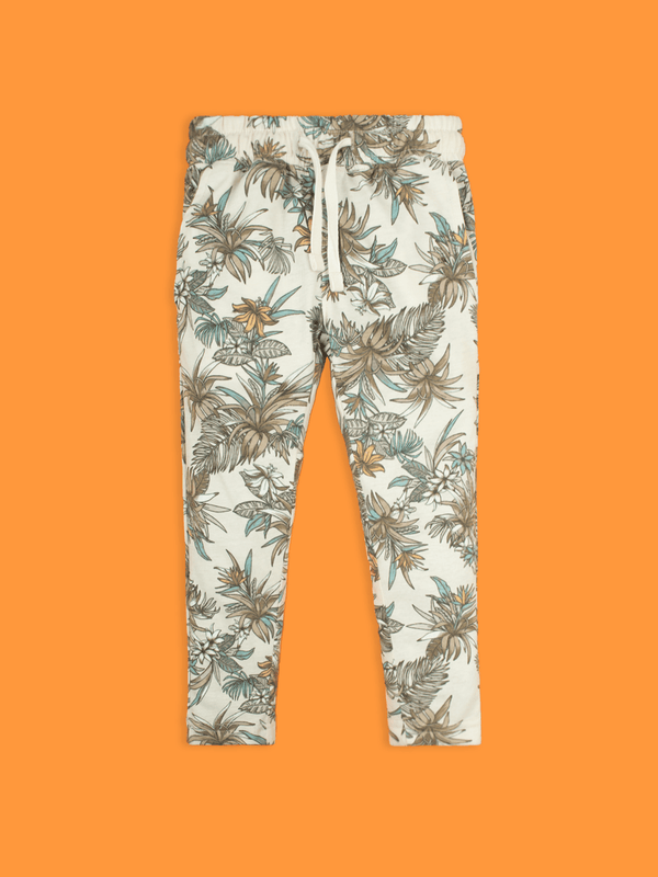 Stone Harbor GIRL'S AOP BEIGE TRACK SUIT