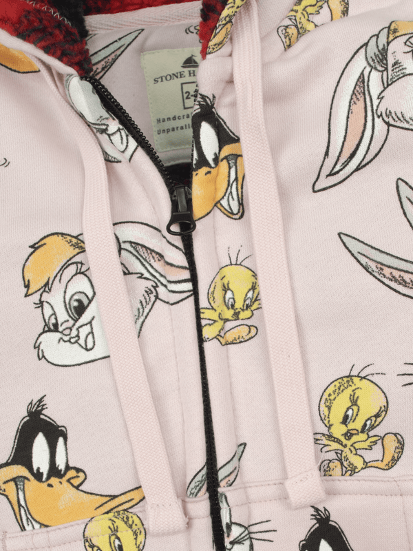 Stone Harbor GIRL'S AOP HEAVY FUR HOODIE