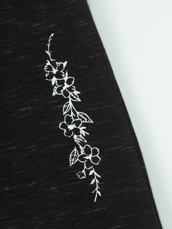 Stone Harbor GIRL'S BLACK MELANGE JOGGER