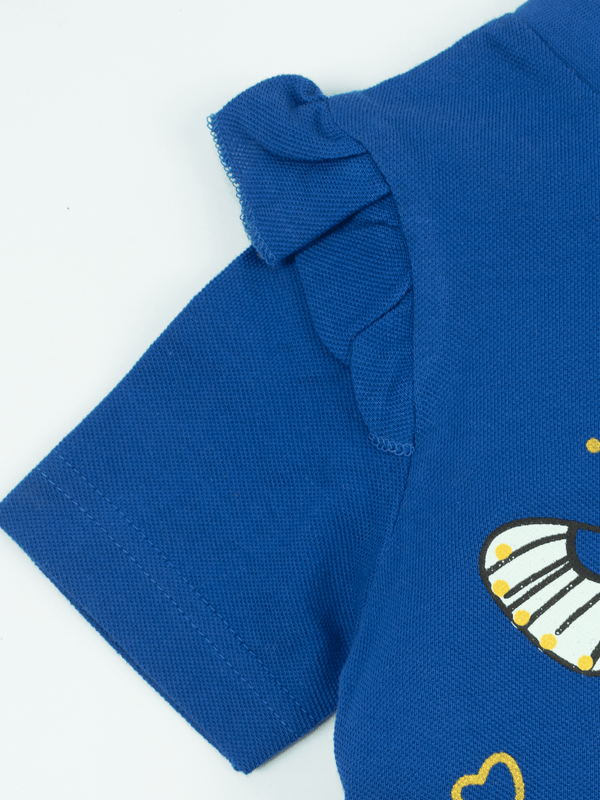 Stone Harbor GIRL'S COBALT BLUE T-SHIRT