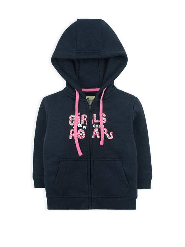 stone harbor GIRL'S FLEECE ROAR HOODY