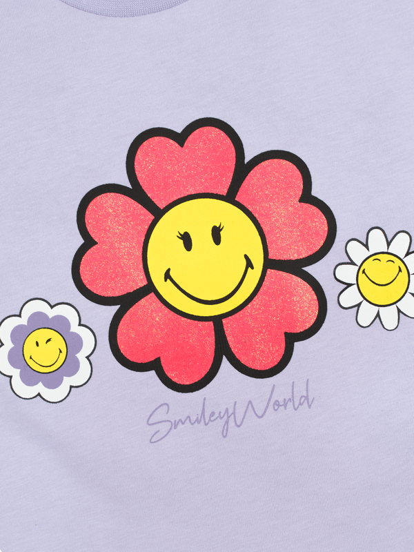 Stone Harbor GIRL'S GLITTERING SMILEY T-SHIRT