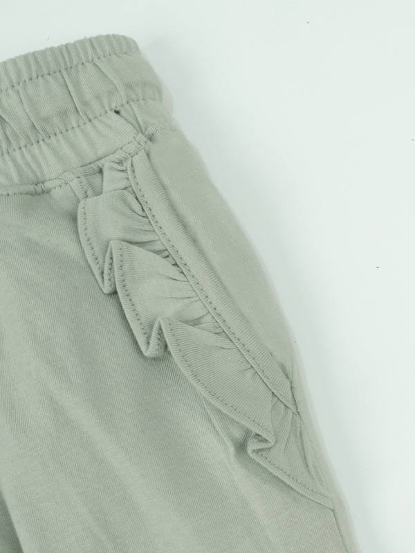 Stone Harbor GIRL'S GREY RUFFLED JOGGER