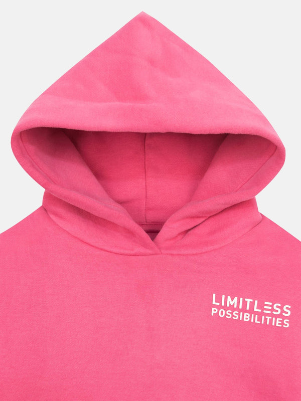 Stone Harbor GIRL'S LIMITLESS PINK FLEECE HOODIE